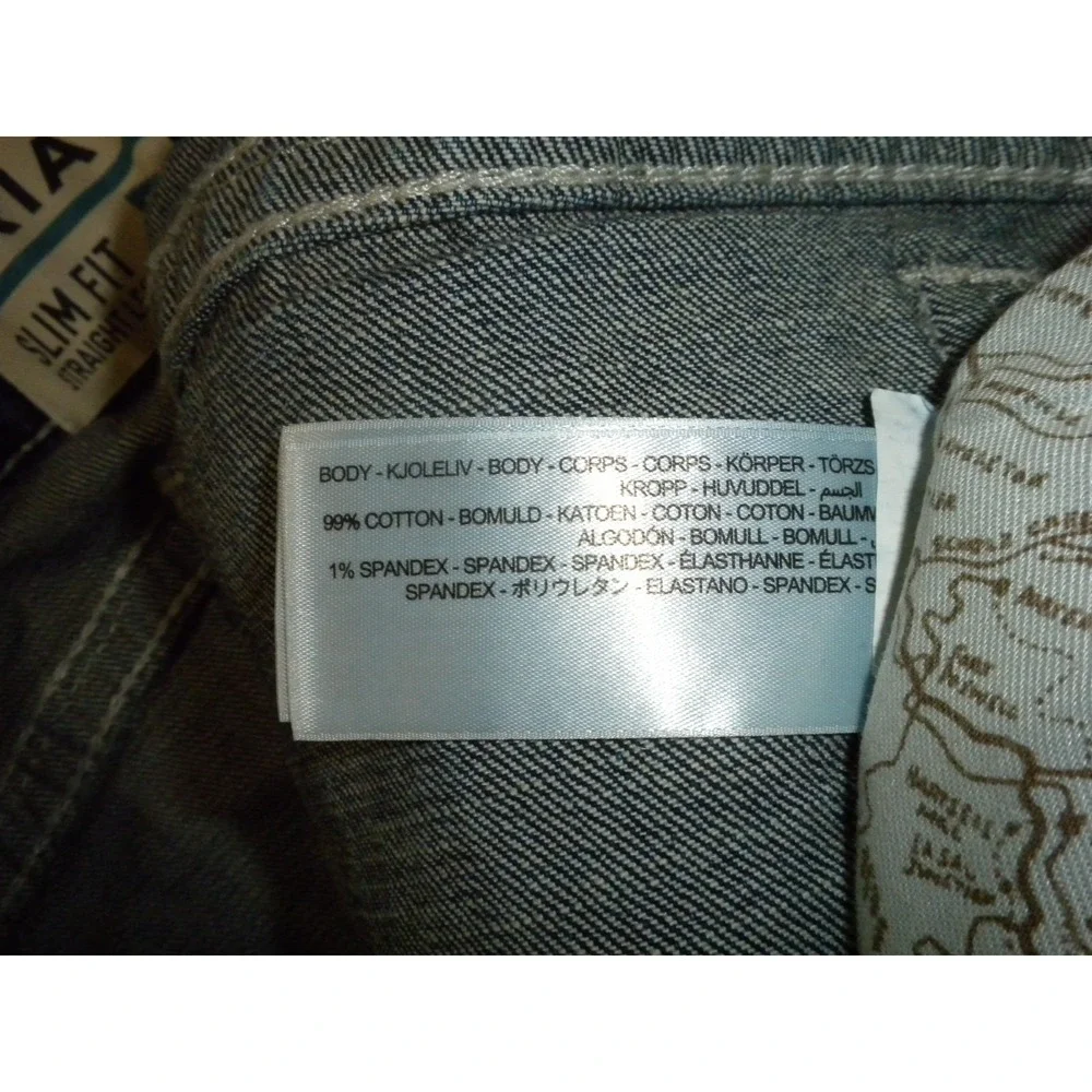 Ariat Jeans Mens 33x38 Blue M7 Rocker Stretch Coltrane Stackable Straight Slim - Picture 10 of 14